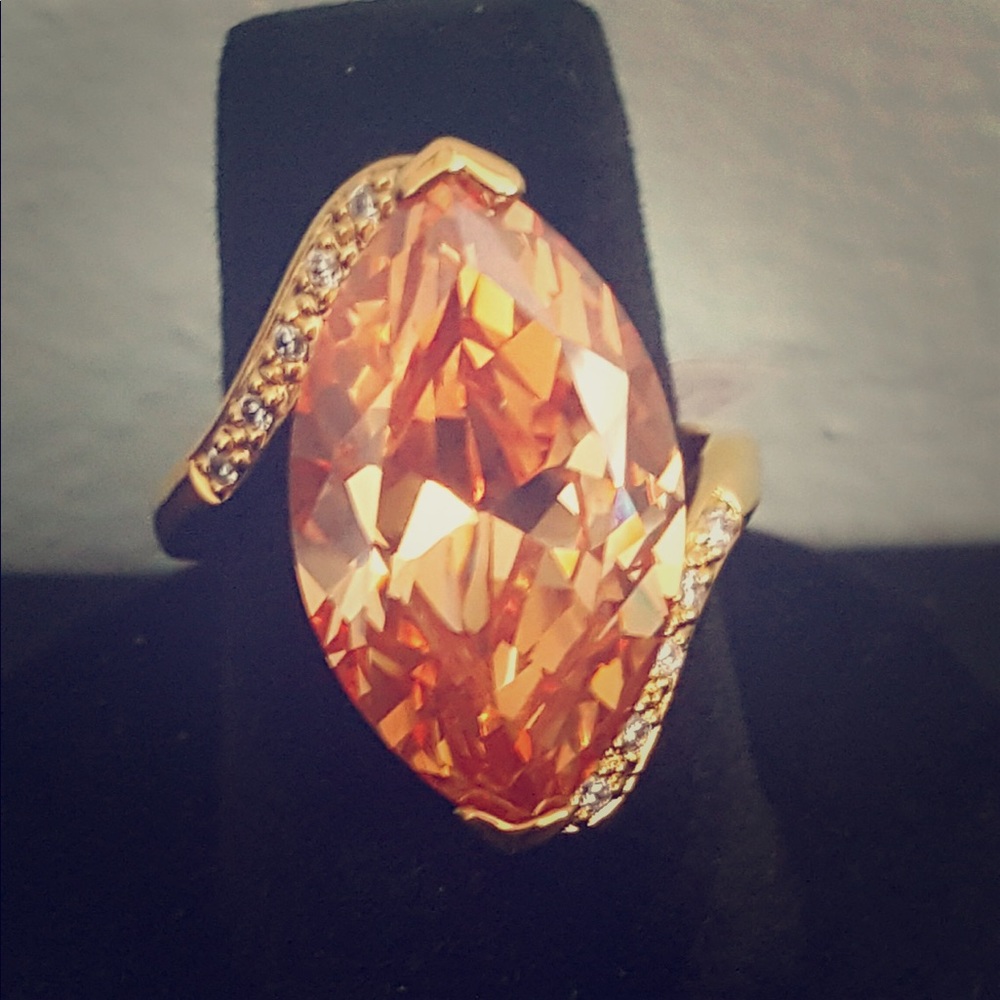 Marquise Cut Citrine Ring